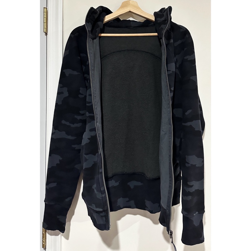 Lululemon Scuba Hoodie Light Cotton Camo Fleece Size 14 - Picture 6 of 9